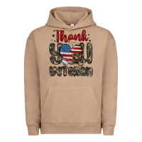 Pigment Burro thank you veteran Urban Hoodie - MaliasSmallBusiness