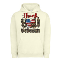 Pigment Pistachio thank you veteran Urban Hoodie - MaliasSmallBusiness