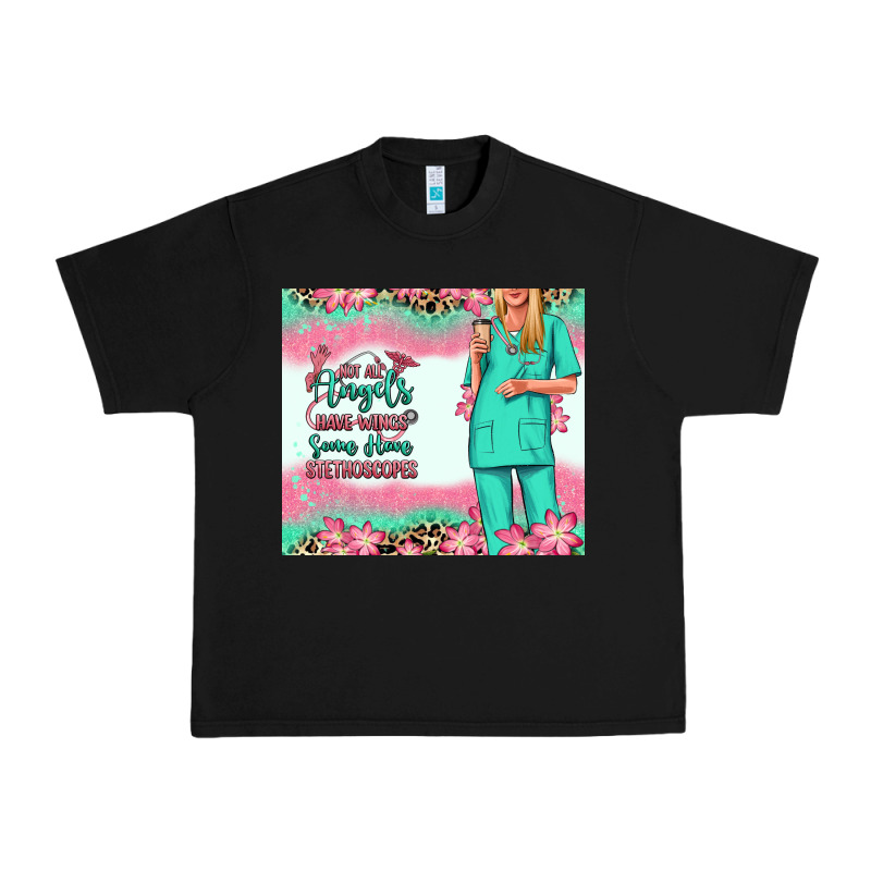 Not All Angels Have Wings Blonde Nurse Urban Heavy Tee by RanaPortraitStore | Teevron