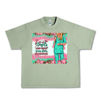 Oil Green not all angels have wings blonde nurse Urban Heavy Tee - RanaPortraitStore
