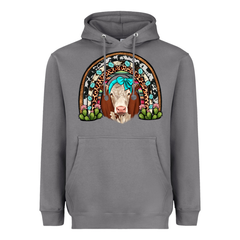 Hereford Rainbow Heavyweight Hoodie by JahusDesignShop | Teevron