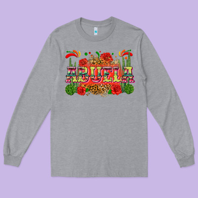 Abuela Long Sleeve Tee Designed By Zillion Design Studio