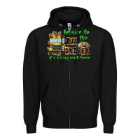 Black Be Nice To The Bus Driver It's A Long Walk Home Zipper Hoodie - CowhideDigitalArt