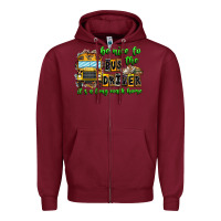 Burgundy Be Nice To The Bus Driver It's A Long Walk Home Zipper Hoodie - CowhideDigitalArt