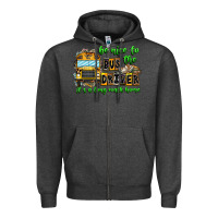 Charcoal Heather Be Nice To The Bus Driver It's A Long Walk Home Zipper Hoodie - CowhideDigitalArt