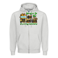 Dove Grey Be Nice To The Bus Driver It's A Long Walk Home Zipper Hoodie - CowhideDigitalArt