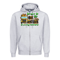 Heather Grey Be Nice To The Bus Driver It's A Long Walk Home Zipper Hoodie - CowhideDigitalArt