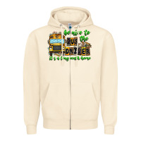 Sandshell Be Nice To The Bus Driver It's A Long Walk Home Zipper Hoodie - CowhideDigitalArt