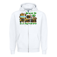 White Be Nice To The Bus Driver It's A Long Walk Home Zipper Hoodie - CowhideDigitalArt
