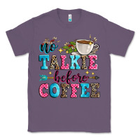 Lavender no talkie before coffee Classic Tee - Zillion Design Studio