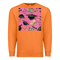 Carrot pink glitter graduation seamless pattern Premium Sweatshirt - BundleAndBundleShop