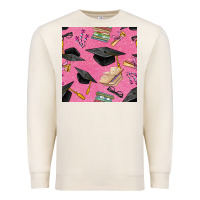 Sandshell pink glitter graduation seamless pattern Premium Sweatshirt - BundleAndBundleShop