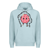 Blue Mist brain Premium Hoodie - MaliasSmallBusiness