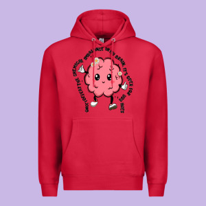 Brain Premium Hoodie Designed By Maliassmallbusiness