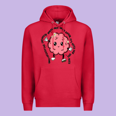 Brain Premium Hoodie Designed By Maliassmallbusiness