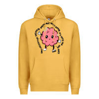 Mustard brain Premium Hoodie - MaliasSmallBusiness