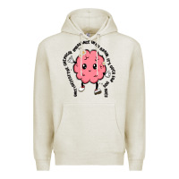 Oatmeal Heather brain Premium Hoodie - MaliasSmallBusiness
