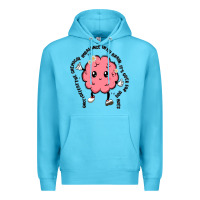 Ocean Blue brain Premium Hoodie - MaliasSmallBusiness