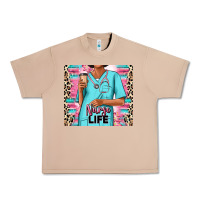 Burro nurse life afro woman Urban Heavy Tee - RanaPortraitStore