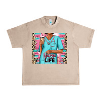 French Oak nurse life afro woman Urban Heavy Tee - RanaPortraitStore