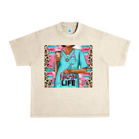 Sandshell nurse life afro woman Urban Heavy Tee - RanaPortraitStore