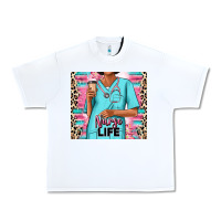 White nurse life afro woman Urban Heavy Tee - RanaPortraitStore