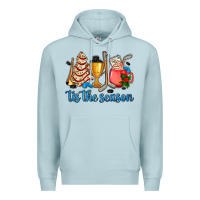 Blue Mist tis the season hockey and Christmas Premium Hoodie - AdoDesignShop