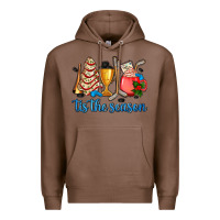Chestnut tis the season hockey and Christmas Premium Hoodie - AdoDesignShop