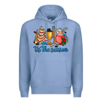 Colony Blue tis the season hockey and Christmas Premium Hoodie - AdoDesignShop