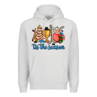 Dove Grey tis the season hockey and Christmas Premium Hoodie - AdoDesignShop