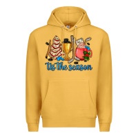 Mustard tis the season hockey and Christmas Premium Hoodie - AdoDesignShop