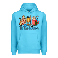 Ocean Blue tis the season hockey and Christmas Premium Hoodie - AdoDesignShop