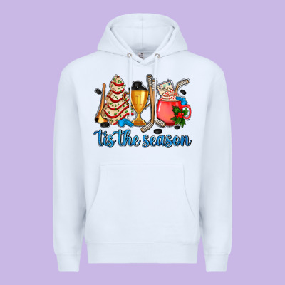 Tis The Season Hockey And Christmas Premium Hoodie Designed By Adodesignshop