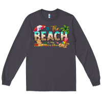 Smoke the beach is my happy place Long Sleeve Tee - texasbilliewilder