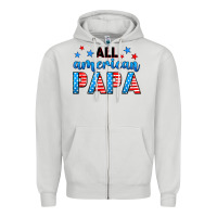 Dove Grey All American papa Zipper Hoodie - Neo Western