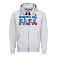 Heather Grey All American papa Zipper Hoodie - Neo Western