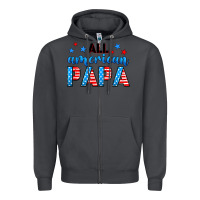 Smoke All American papa Zipper Hoodie - Neo Western