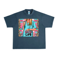 Midnight Navy nurse life blonde woman Urban Heavy Tee - RanaPortraitStore