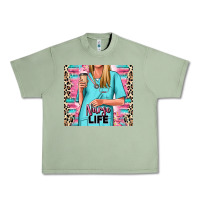 Oil Green nurse life blonde woman Urban Heavy Tee - RanaPortraitStore