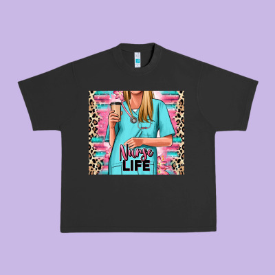 Nurse Life Blonde Woman Urban Heavy Tee Designed By Ranaportraitstore