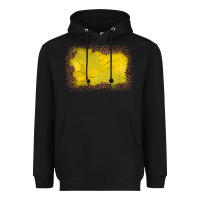 Black gemstone yellow leopard background Heavyweight Hoodie - JahusDesignShop
