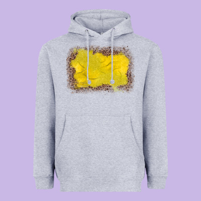 Gemstone Yellow Leopard Background Heavyweight Hoodie Designed By Jahusdesignshop
