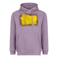 Lavender gemstone yellow leopard background Heavyweight Hoodie - JahusDesignShop