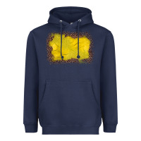 Navy gemstone yellow leopard background Heavyweight Hoodie - JahusDesignShop