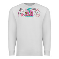 Dove Grey medical assistant elements Premium Sweatshirt - AdoDesignShop