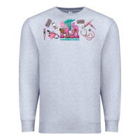 Heather Grey medical assistant elements Premium Sweatshirt - AdoDesignShop