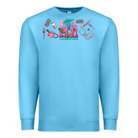 Ocean Blue medical assistant elements Premium Sweatshirt - AdoDesignShop