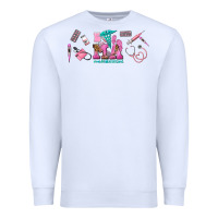 White medical assistant elements Premium Sweatshirt - AdoDesignShop