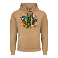 Vintage Camel cowhide aztec sunflowers cactus Vintage Hoodie - AdoDesignShop