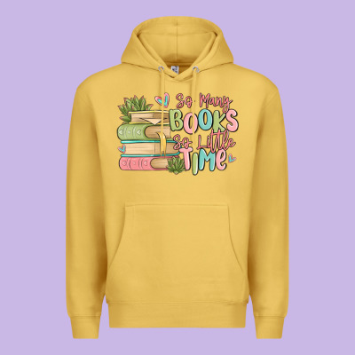 So Many Books So Little Time Premium Hoodie Designed By Maliassmallbusiness